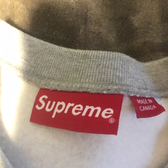 Supreme FW15 Heather Grey Crewneck Size L - Picture 3 of 6